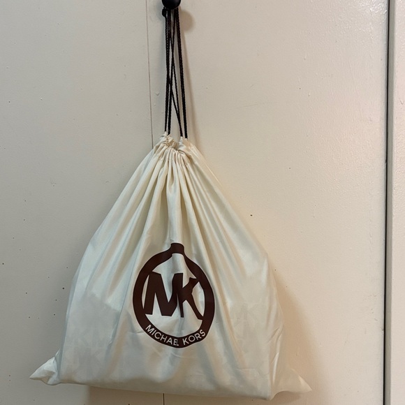 Michael Kors Cream and Brown MK Shoulder Bag - Picture 15 of 15